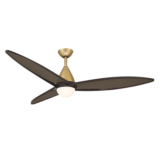 Fleur 64" Ceiling Fan in Heritage Brass