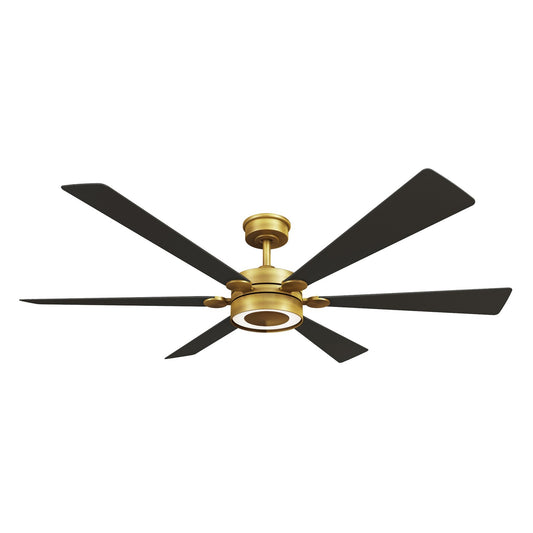 Brenix 60" Ceiling Fan in Heritage Brass