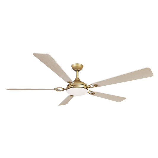 Cadena 65" Ceiling Fan in Heritage Brass