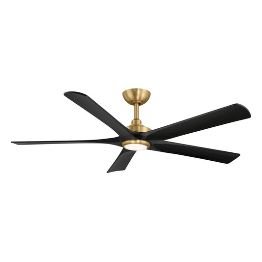 Seressa 56" Ceiling Fan in Heritage Brass