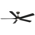 Seressa 56" Ceiling Fan in Rustic Gun Metal