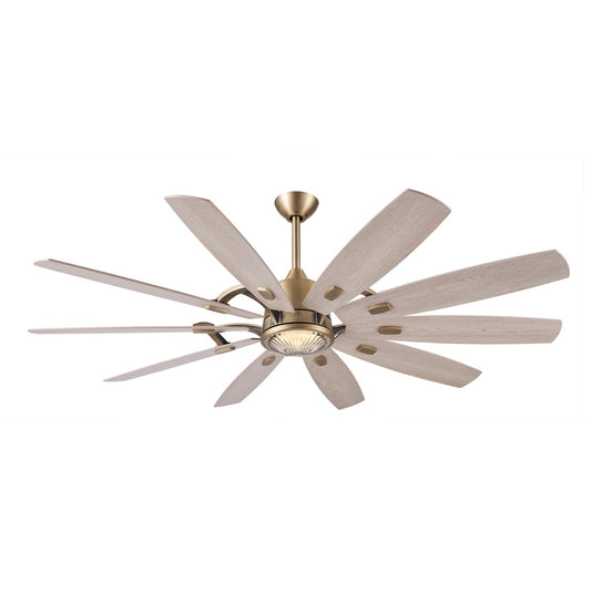 Barn 65" Ceiling Fan in Legacy Brass