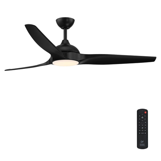 Arcas 60" Ceiling Fan in Matte Black