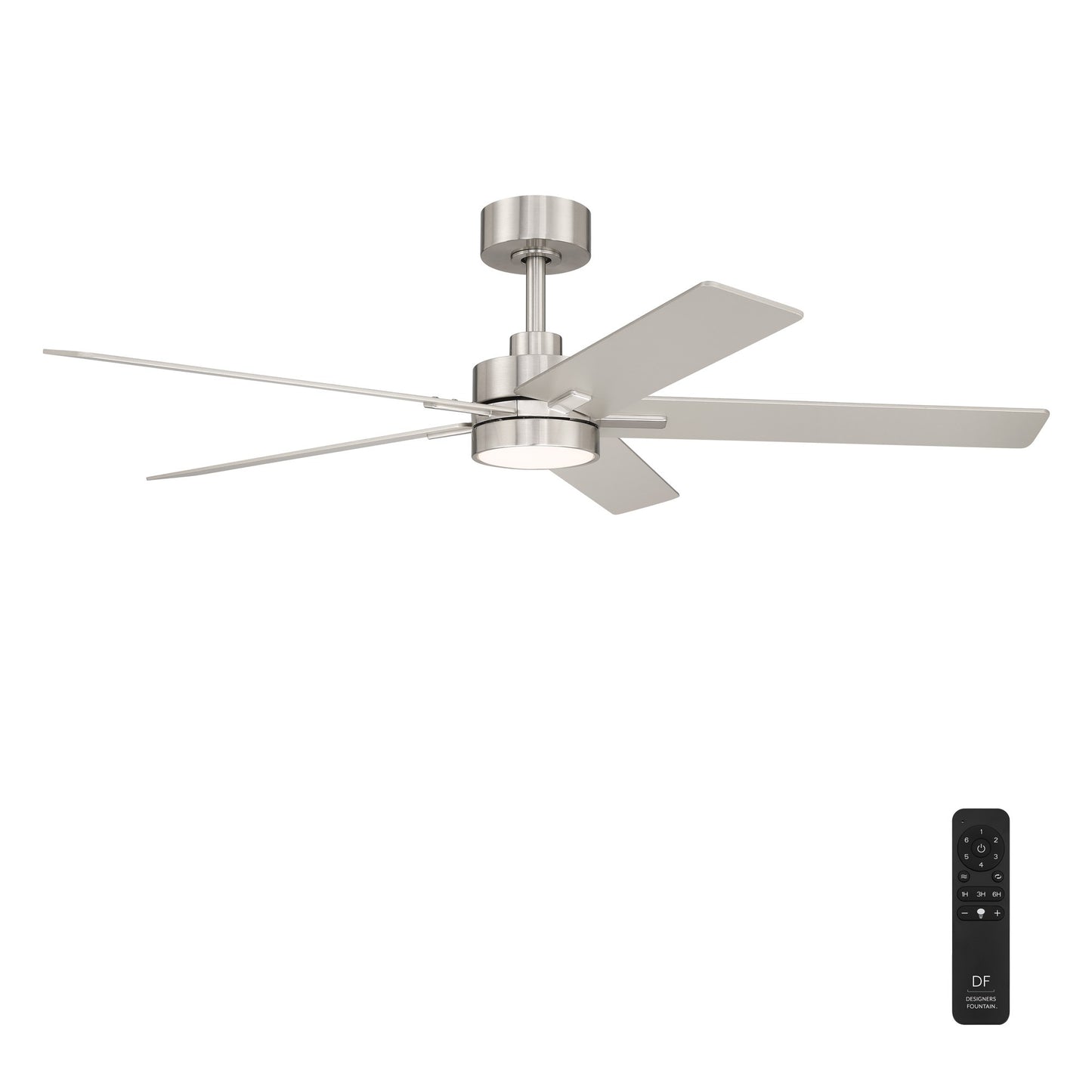Cory 52" Ceiling Fan in Brushed Nickel