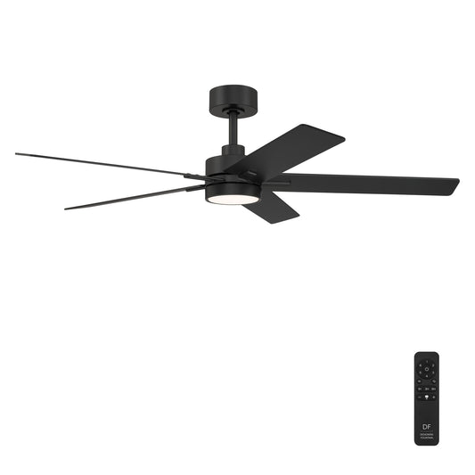 Cory 52" Ceiling Fan in Matte Black