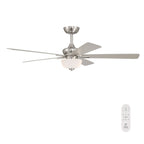 Dines 52" Ceiling Fan in Brushed Nickel