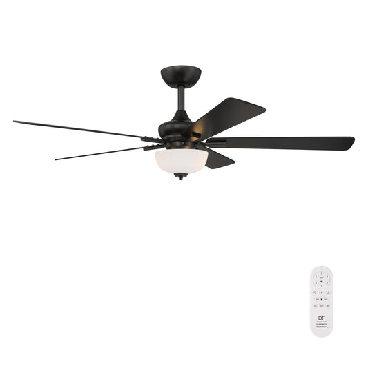 Dines 52" Ceiling Fan in Matte Black
