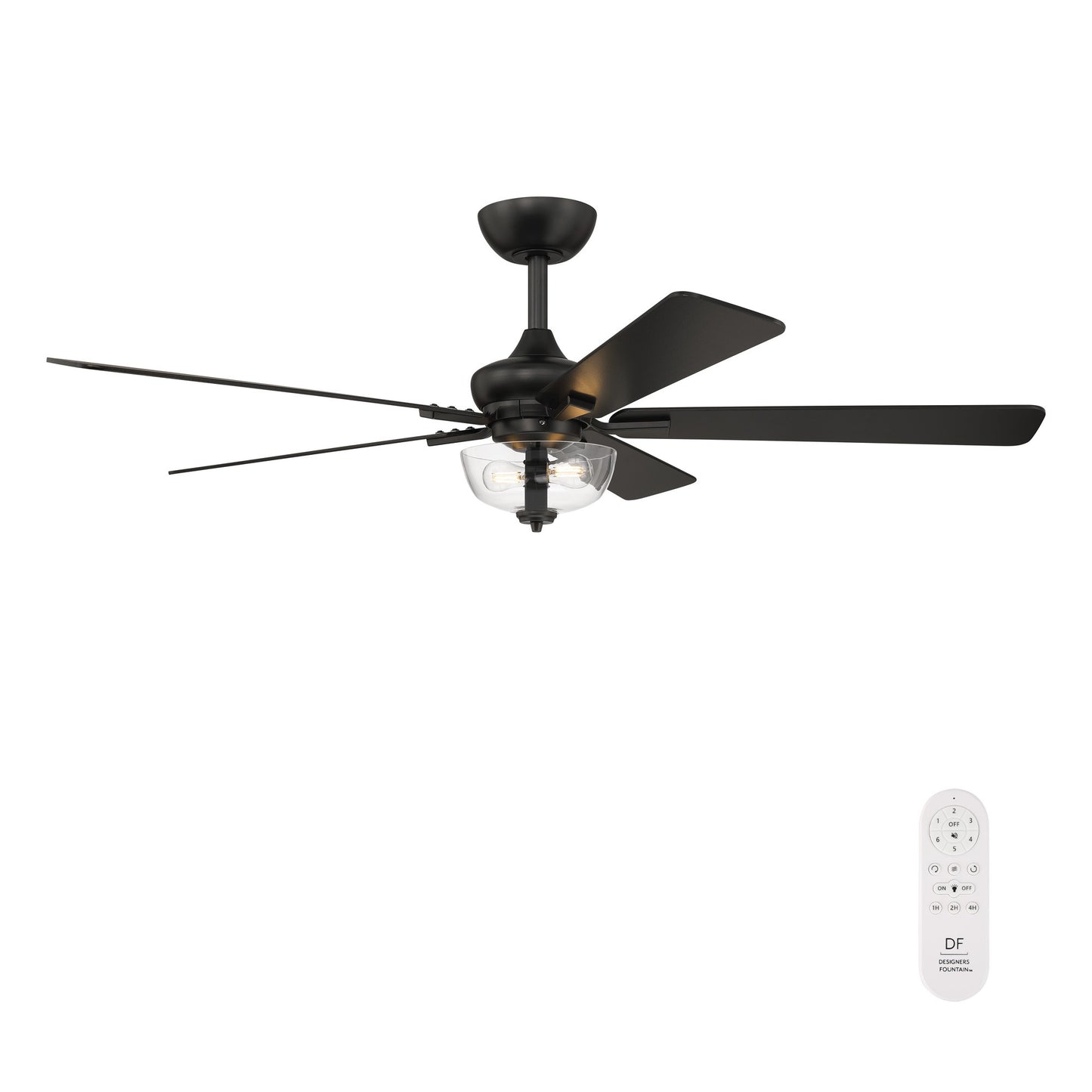 Dines 52" Ceiling Fan in Matte Black