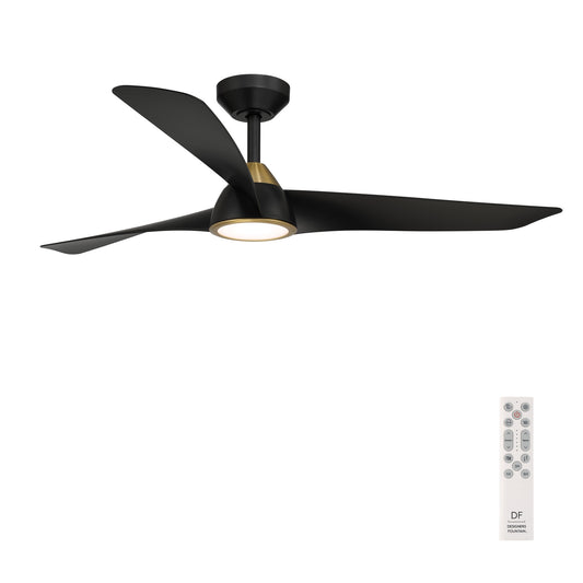 Hermosa 52" Ceiling Fan in Matte Black