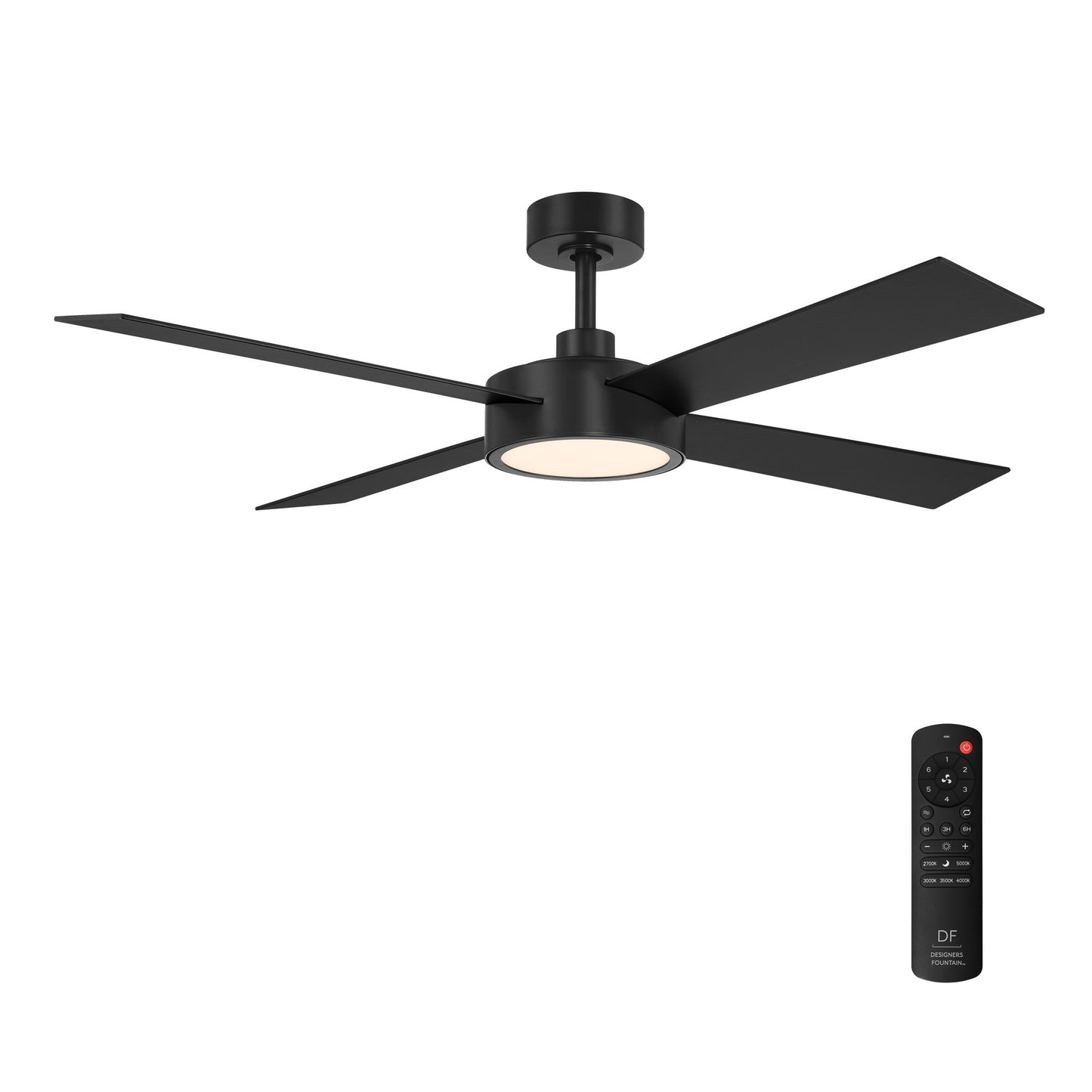 Onyo 52" Ceiling Fan in Matte Black