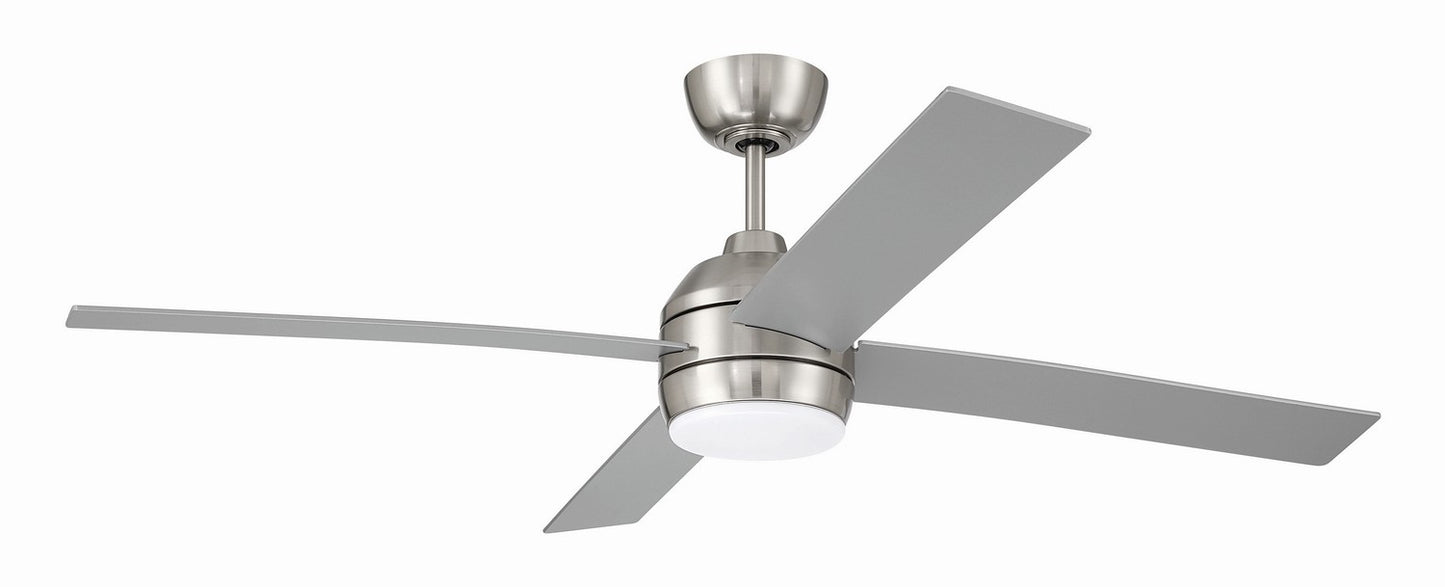 Kelsey 52" 4-blade Indoor Ceiling Fan 52" Ceiling Fan in Brushed Polished Nickel