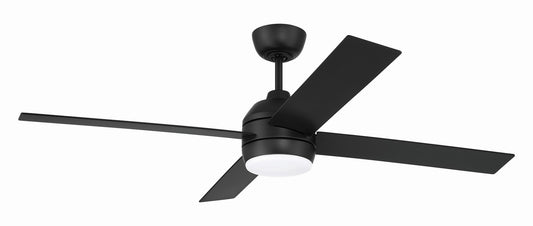 Kelsey 52" 4-blade Indoor Ceiling Fan 52" Ceiling Fan in Flat Black