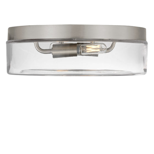 Rhett Two Light Flush Mount in Brushed Nickel
