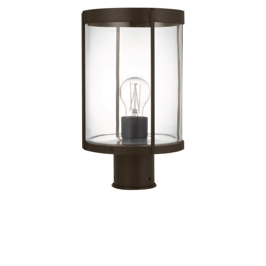 Luning One Light Outdoor Post Lantern in Antique Bronze