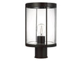 Luning One Light Outdoor Post Lantern in Textured Black
