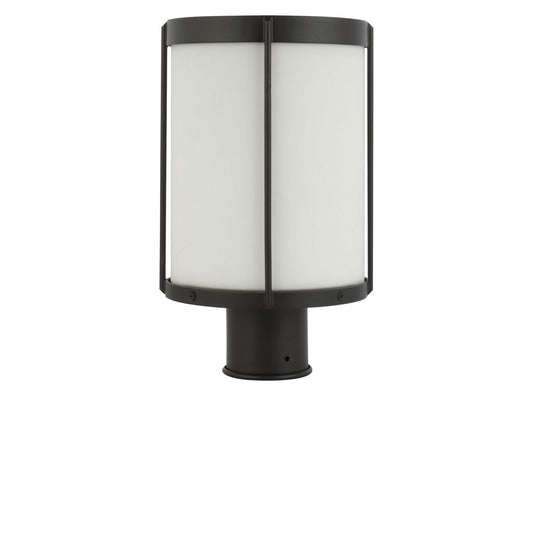 Luning One Light Outdoor Post Lantern in Textured Black