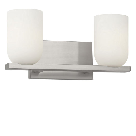 Neblina Two Light Vanity in Brushed Nickel