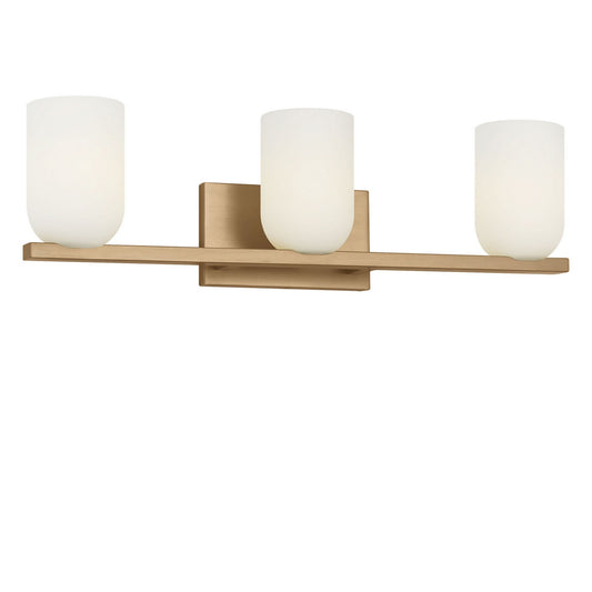 Neblina Three Light Vanity in Satin Brass