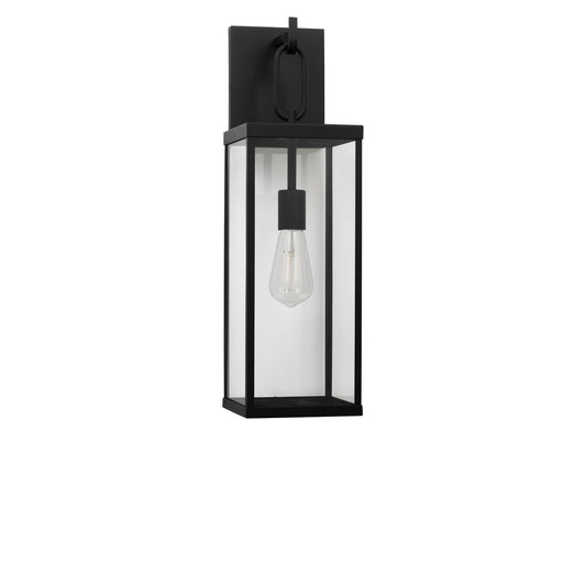 Rox One Light Lantern in Textured Black