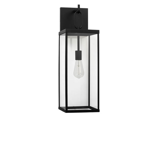 Rox One Light Lantern in Textured Black