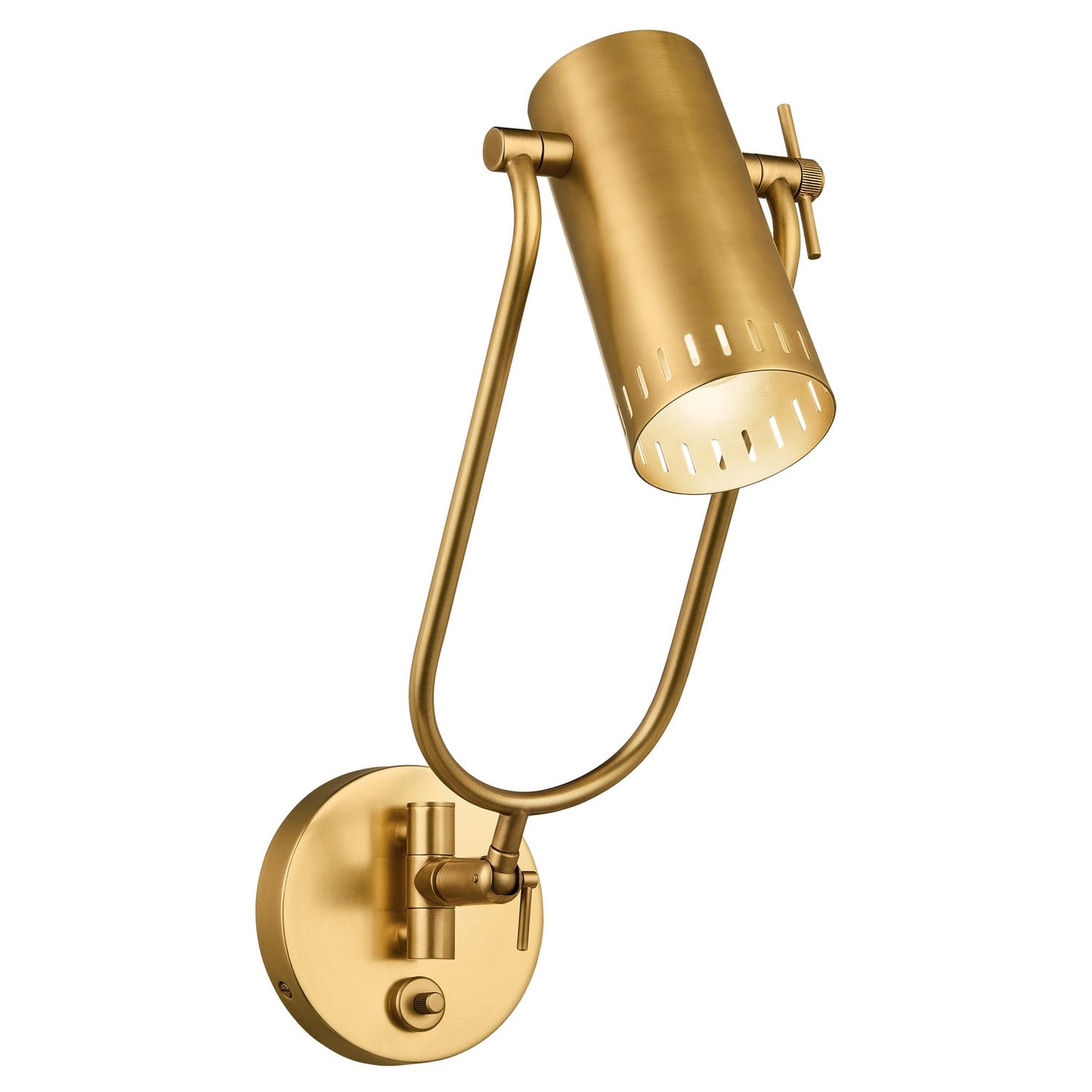 Ruehl LED Wall Sconce in Lacquered Brass