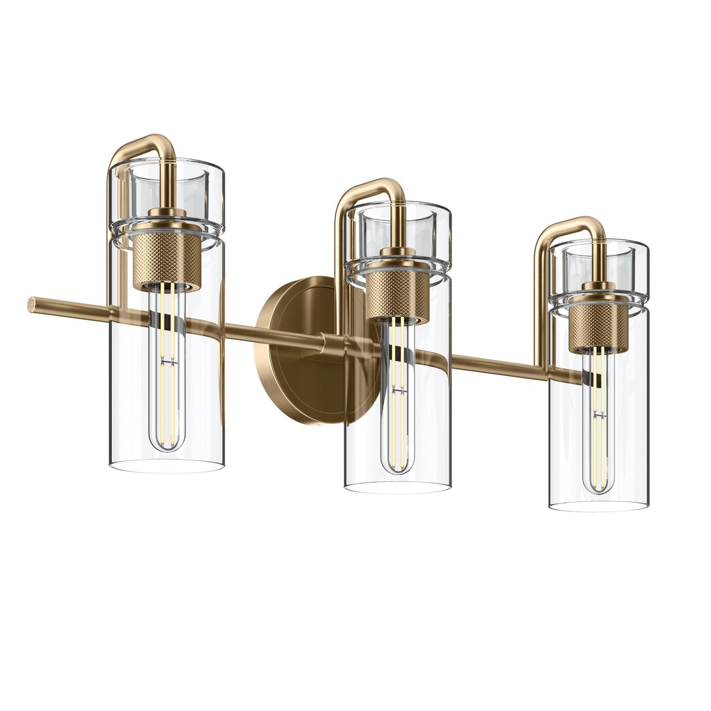 Niccol Three Light Bath in Champagne Bronze