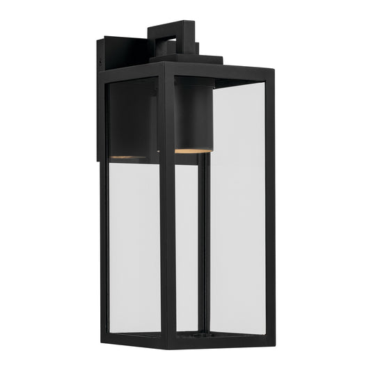 Branner One Light Outdoor Wall Mount in Textured Black