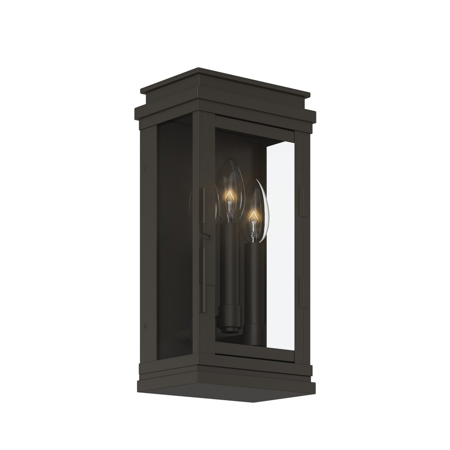 Lundon Three Light Outdoor Wall Mount in Olde Bronze
