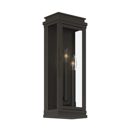 Lundon Three Light Outdoor Wall Mount in Olde Bronze