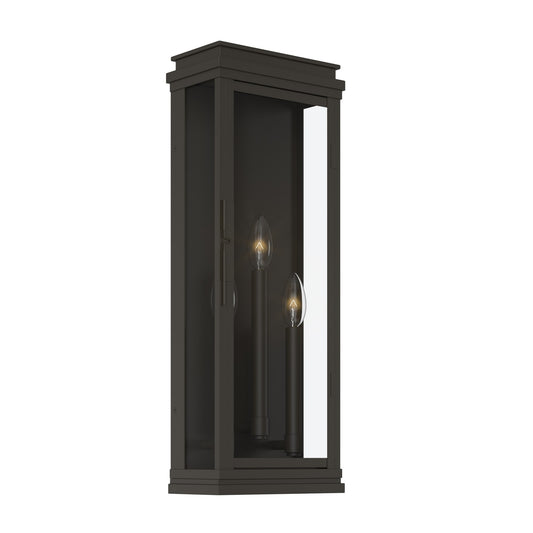 Lundon Three Light Outdoor Wall Mount in Olde Bronze
