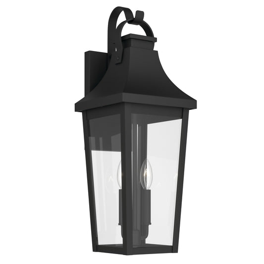 Cleary Two Light Outdoor Wall Mount in Textured Black