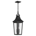 Cleary Two Light Outdoor Pendant in Textured Black