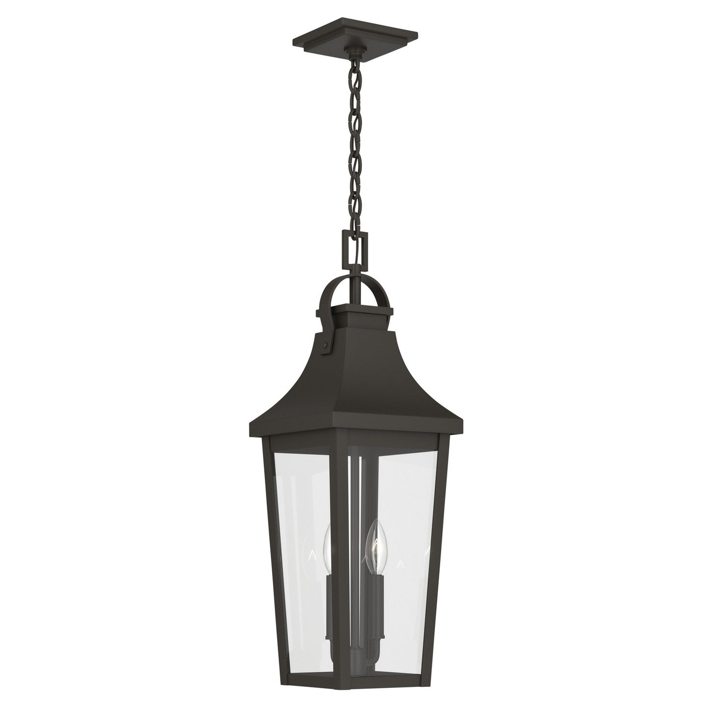 Cleary Two Light Outdoor Pendant in Olde Bronze