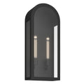 Marea Two Light Outdoor Wall Mount in Textured Black