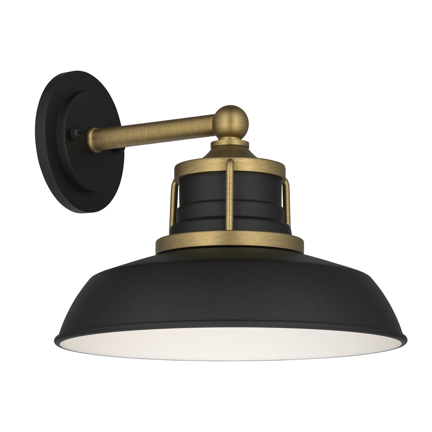 Fielding One Light Outdoor Wall Mount in Natural Brass