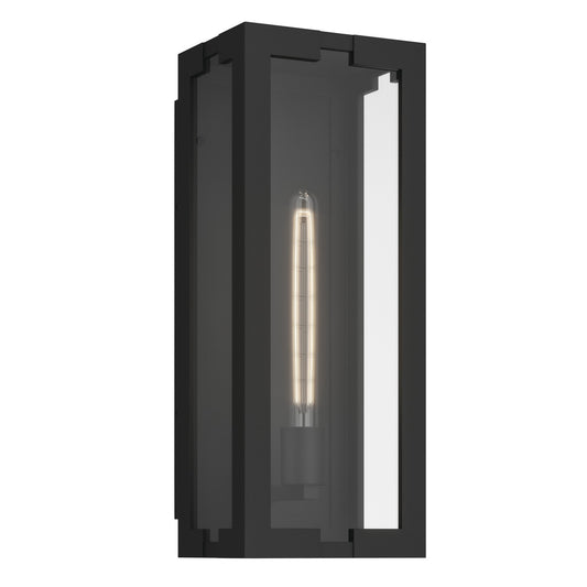 Calen One Light Outdoor Wall Mount in Textured Black