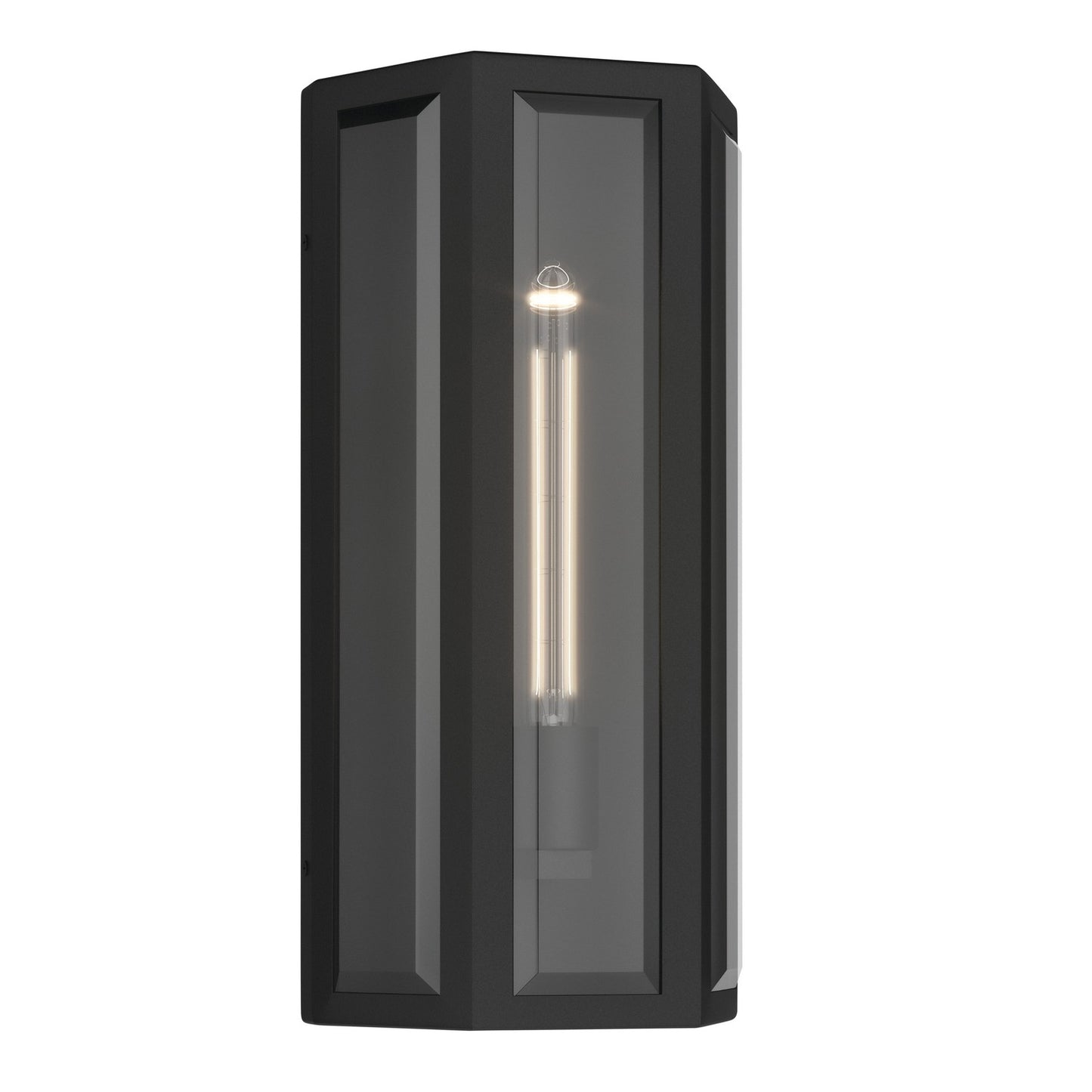 Berens One Light Outdoor Wall Mount in Textured Black