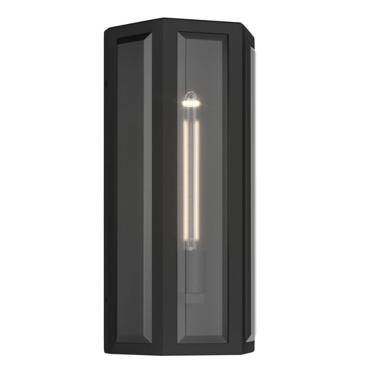 Berens One Light Outdoor Wall Mount in Textured Black
