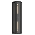 Berens Two Light Outdoor Wall Mount in Textured Black