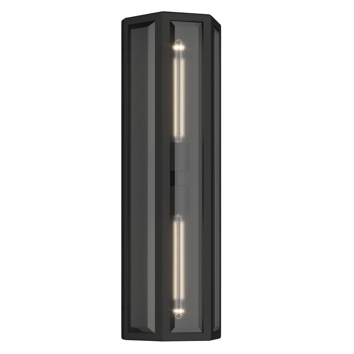 Berens Two Light Outdoor Wall Mount in Textured Black
