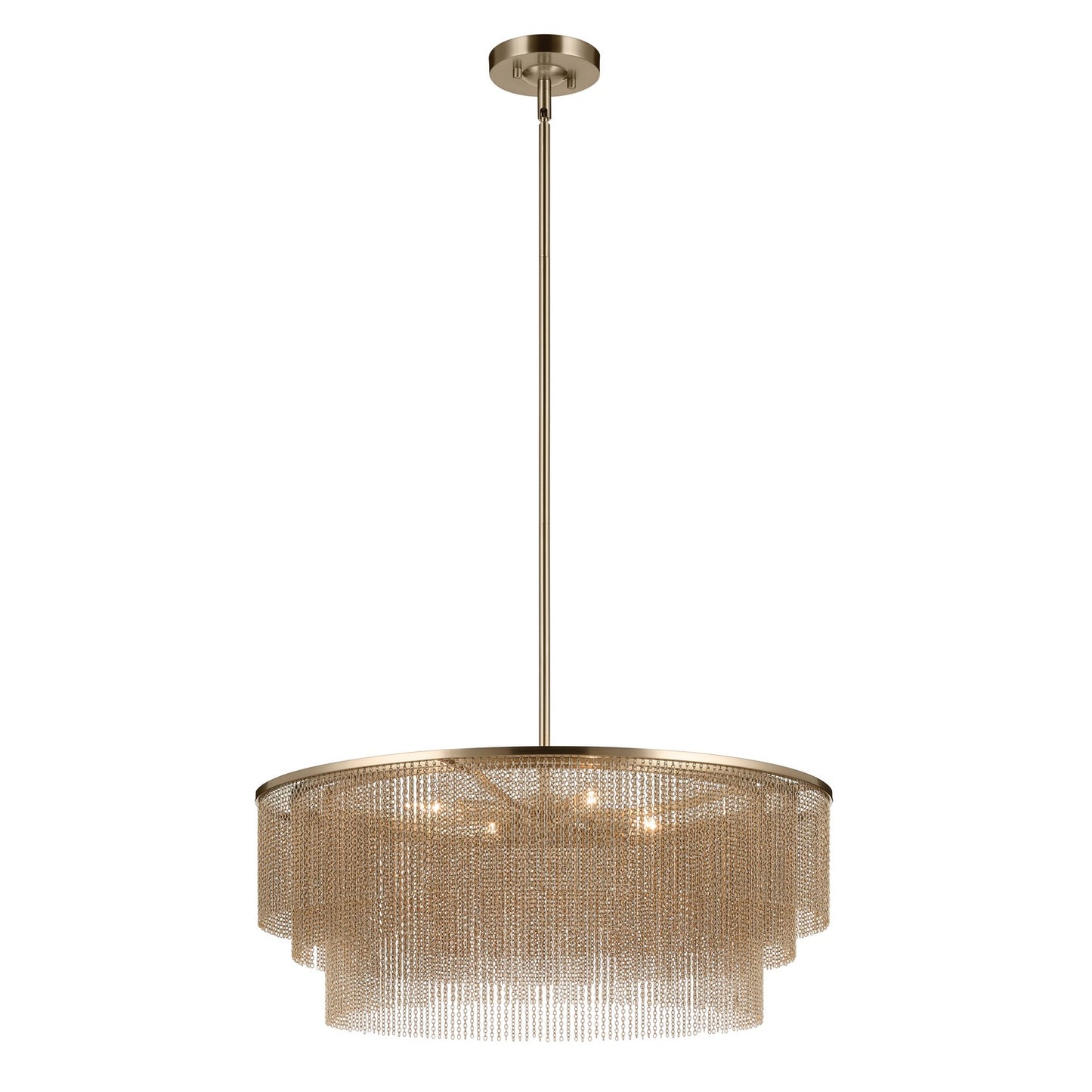 Khaite Four Light Chandelier in Champagne Bronze