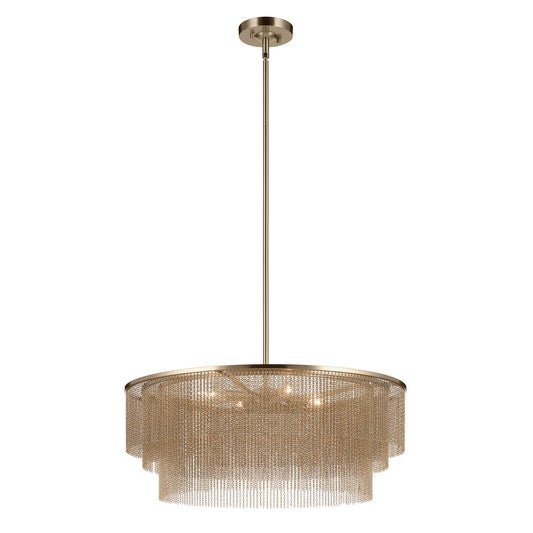 Khaite Four Light Chandelier in Champagne Bronze