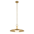 Kurio LED Pendant in Lacquered Brass