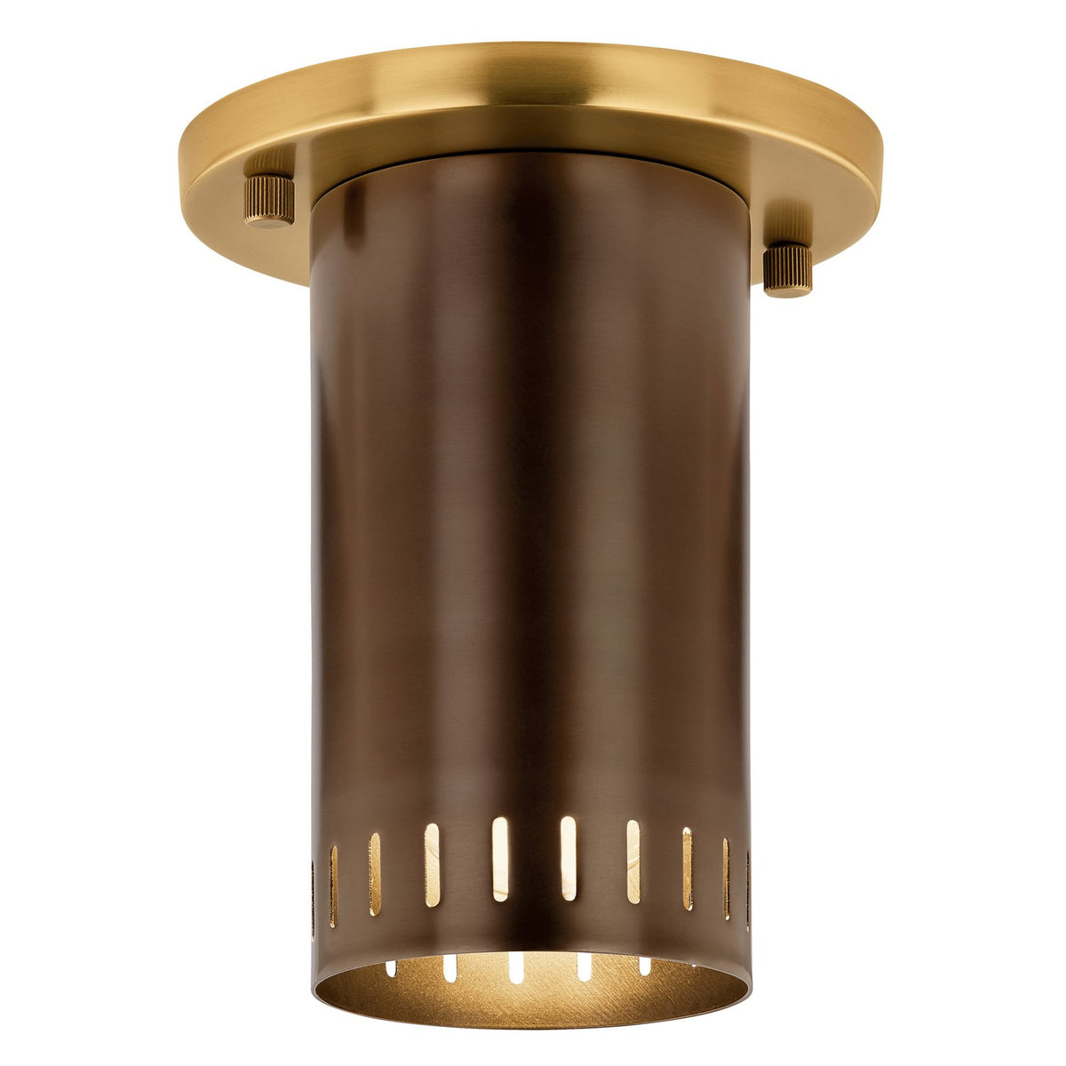 Ruehl LED Flush Mount in Lacquered Bronze