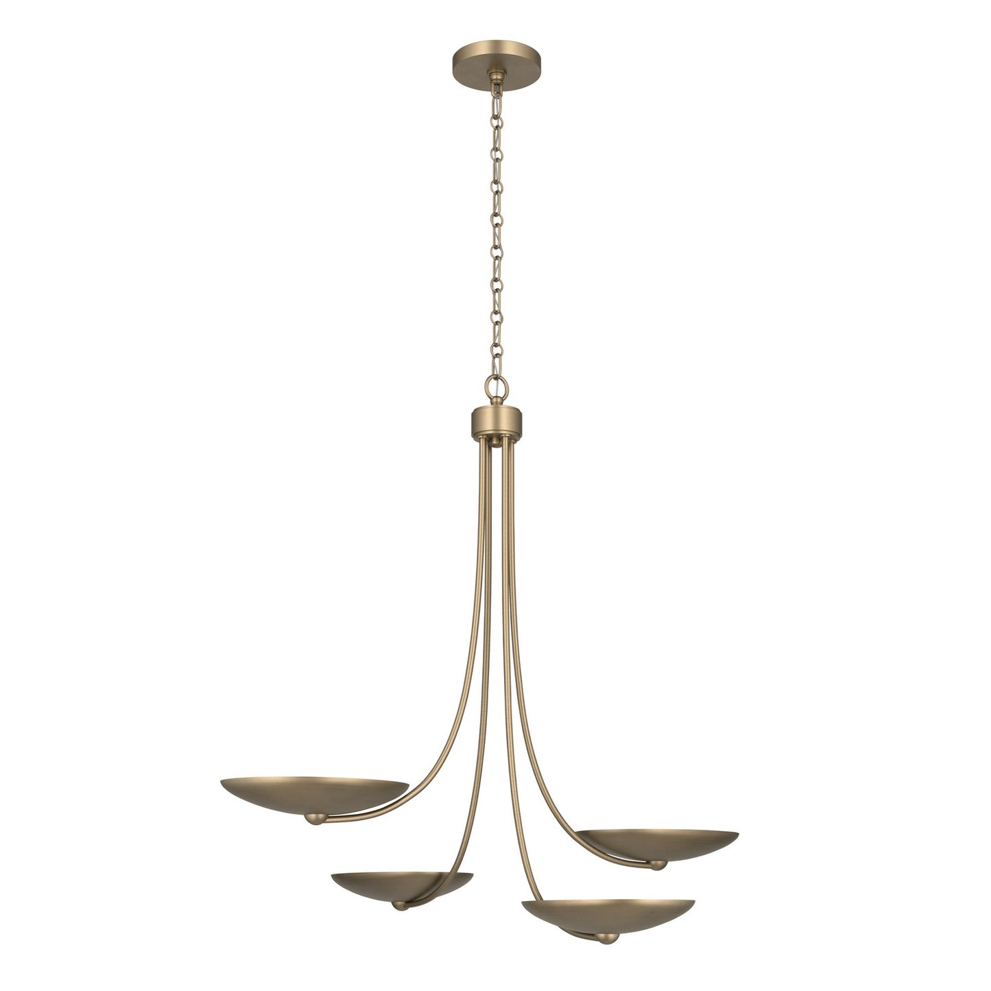Palmela Four Light Chandelier in Champagne Bronze