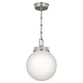 Andorra One Light Pendant in Polished Nickel