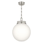 Andorra One Light Pendant in Polished Nickel