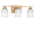 Vinton Three Light Bath in Satin Brass