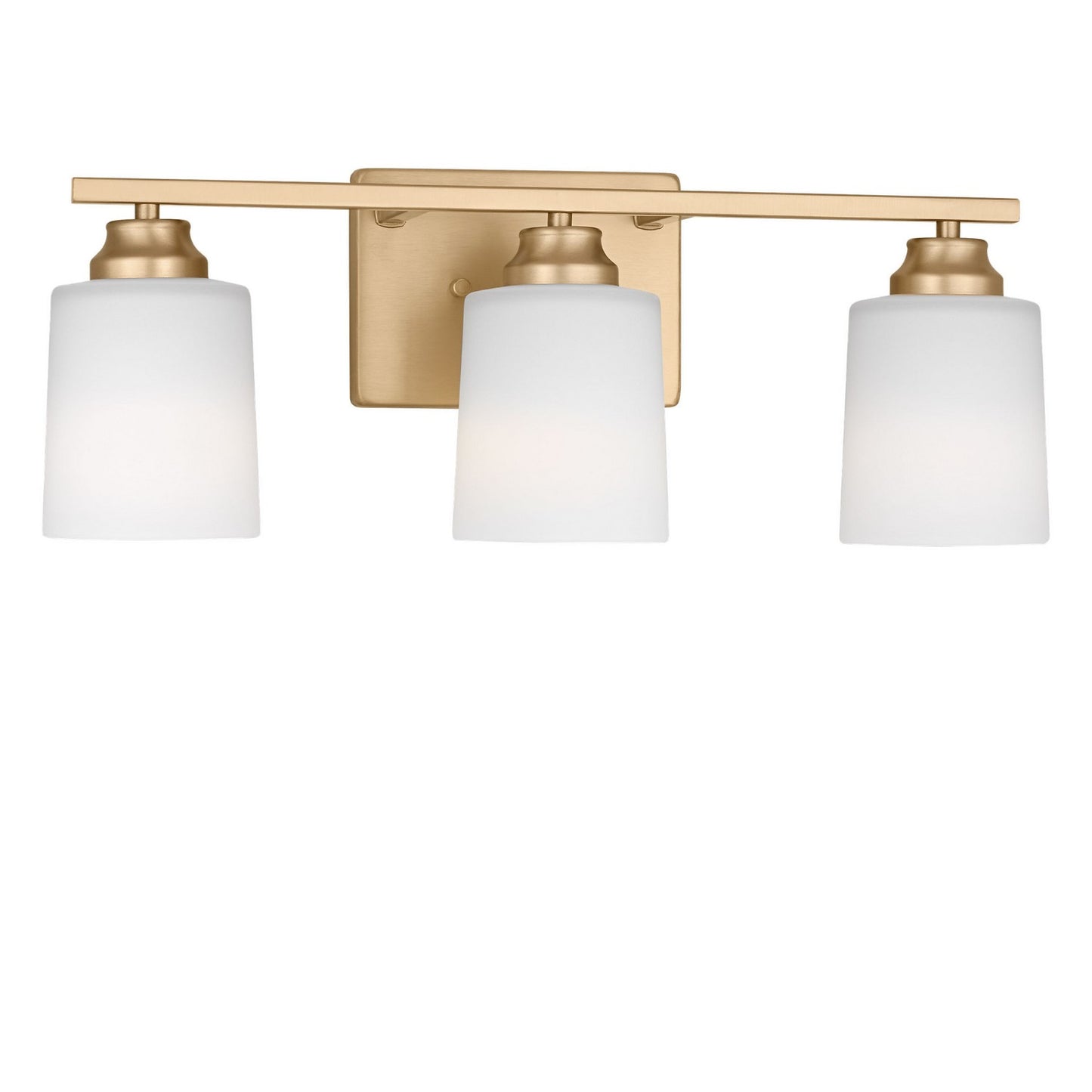 Vinton Three Light Bath in Satin Brass