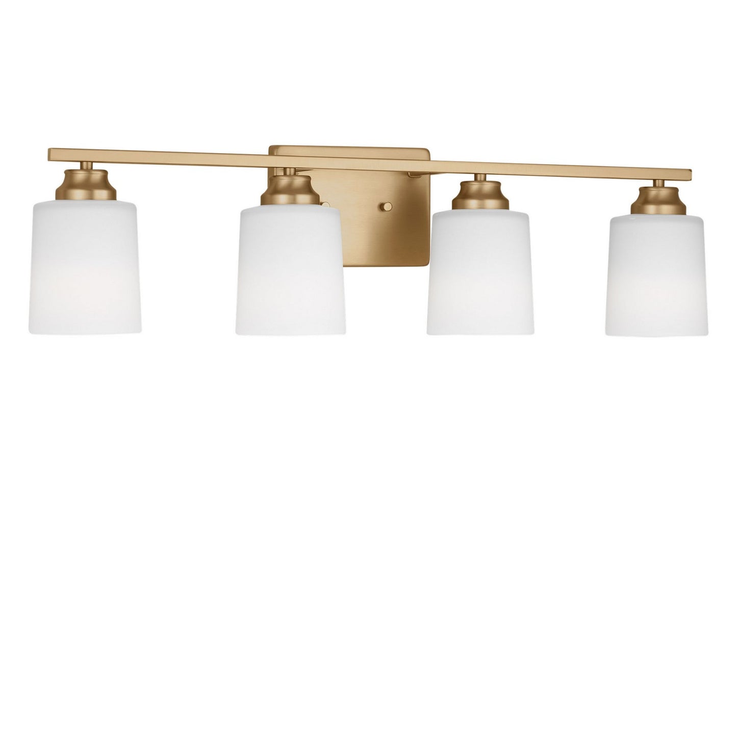 Vinton Four Light Bath in Satin Brass